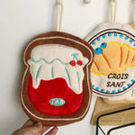 serviettes bain forme pain motifs pizza glace croissant absorbantes lavables enfants