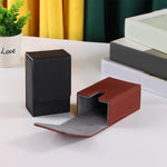 boîtes bijoux simili cuir rouge marron gris noir modernes fermoirs rangement durable