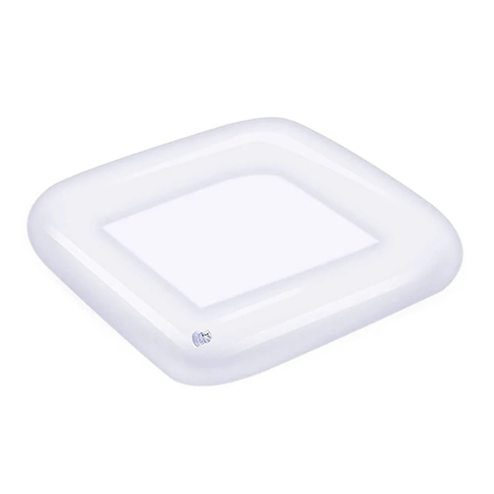 plateau flottant gonflable pvc blanc rectangle bouteilles canettes glaçons piscine pique niqueextérieur fêtes
