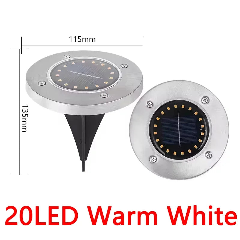 lumière solaire moderne led argent noir facile decoration extérieure ip65