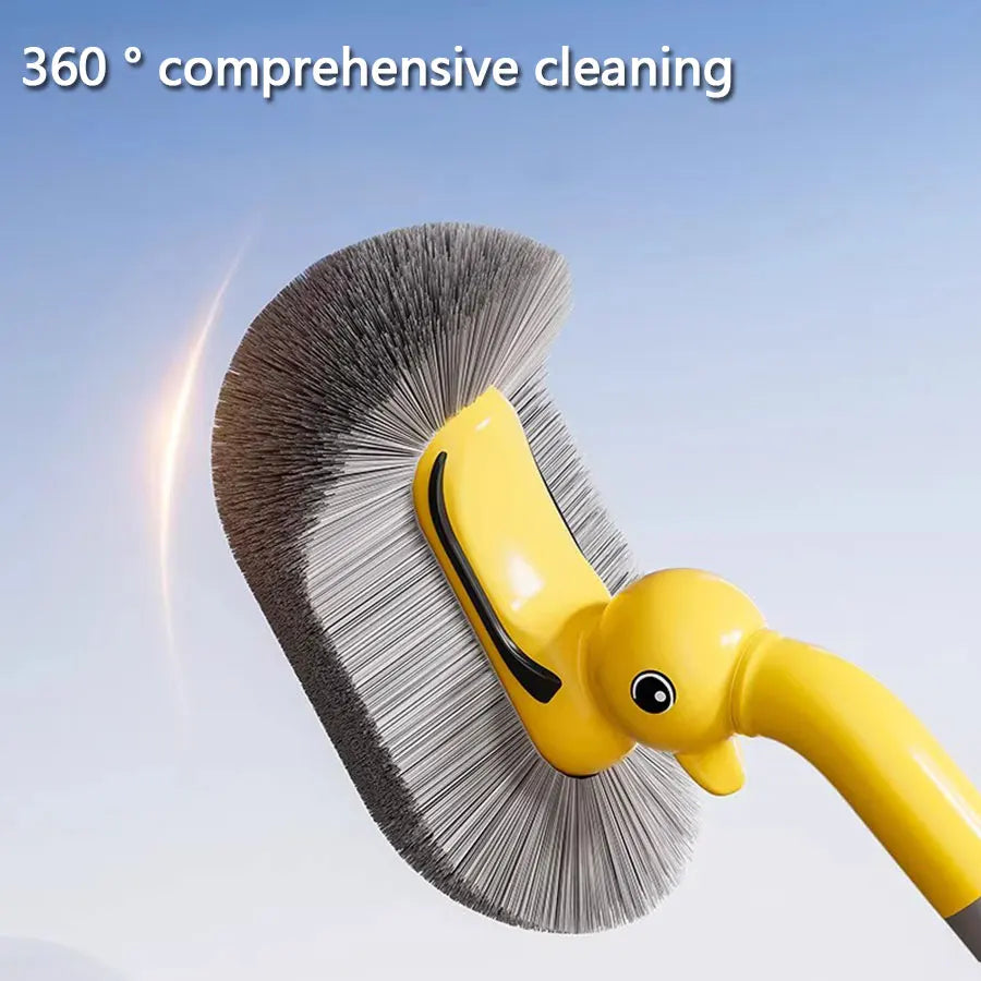 brosse wc murale canard jaune poils gris moderne salle bain ventouse sans angle mort