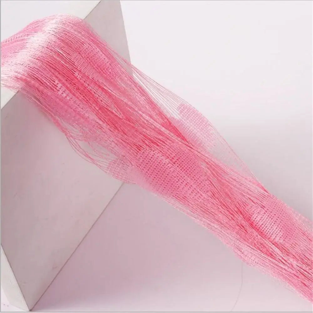 rideaux decoratifs coeurs translucides romantique barre couleurs rouge rose bleu violet blanc