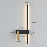 lampe murale moderne noire dorée éclairage cuisine chambre entrée interrupteur fixée mur led sources