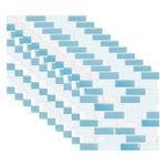 autocollants muraux marbre bleu gris blanc modernes 10 pièces 10cm 10cm imperméables self adhésifs