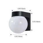 applique murale moderne noir blanc ip55 hydrofuge aluminium argentée assemblage chambre couloir balcon