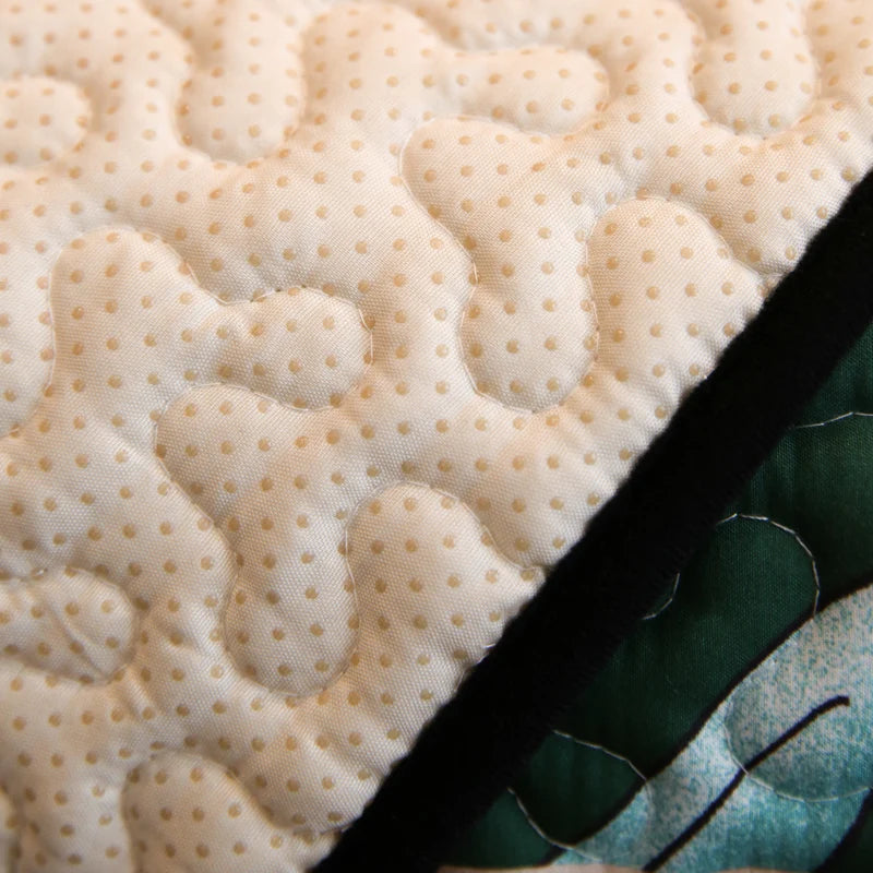 Un motif de pois blanc pointillé sur une surface texturée créant un rendu élégant et délicat.