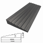 tapis seuil adhésif pvc gris marron noir blanc rayures moderne 60cm