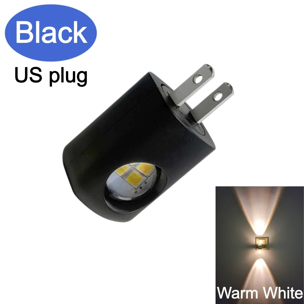 veilleuse nuit led rectangle blanc moderne prise murale ecoenergetique flux lumineux capteur automatie crescudu