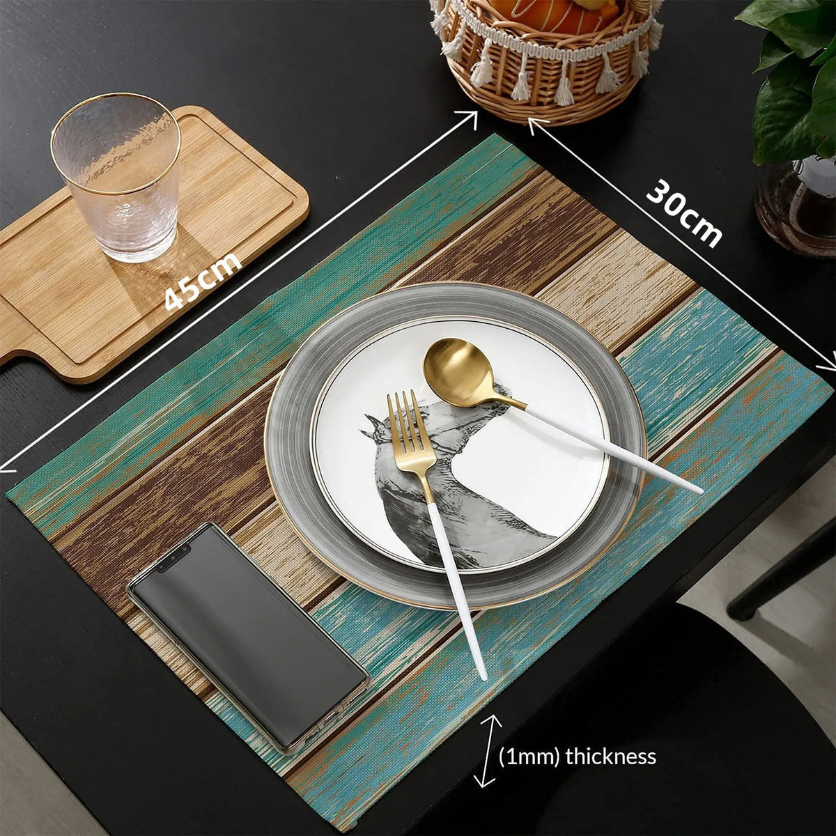 Décoration de table avec napperons bois pour ambiance chaleureuse