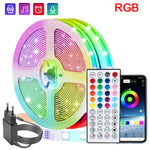 bande led rgb flexible multicolore 10m 20m 30m télécommande alimentation eu us moderne