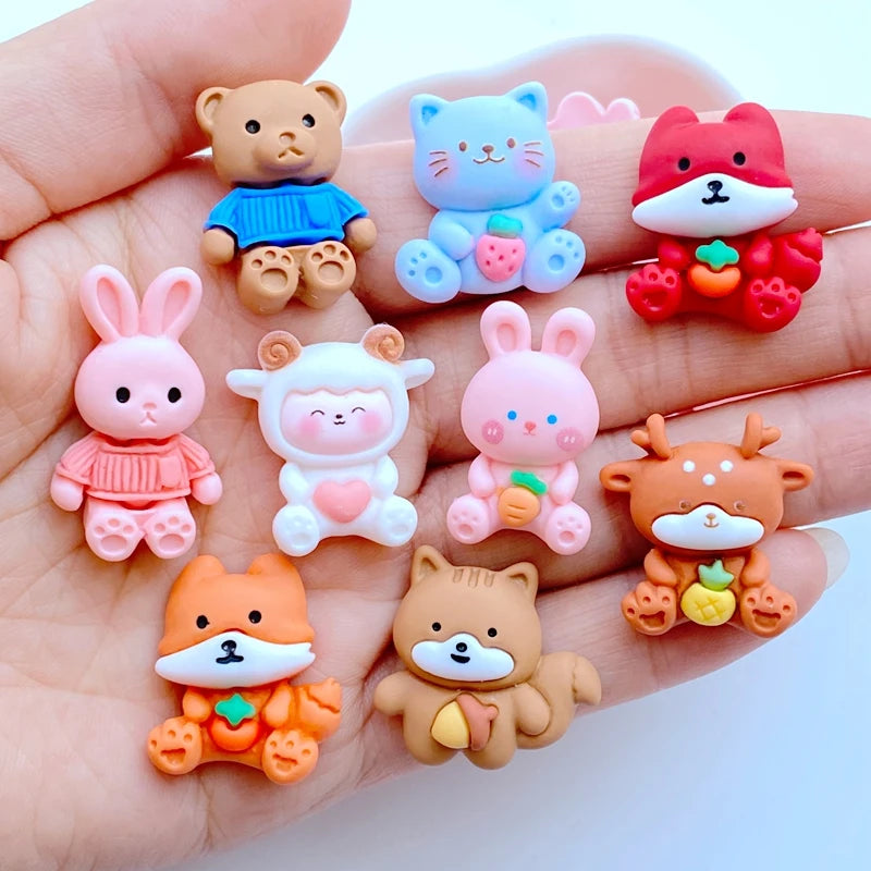 bijoux animaux rose bleu orange rouge marron clair blanc doux mignon coeurs patte oreille