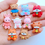 bijoux animaux rose bleu orange rouge marron clair blanc doux mignon coeurs patte oreille