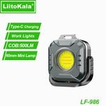 lampe travail portable led rechargeable 1200mAh 500lm gris argenté industrielle