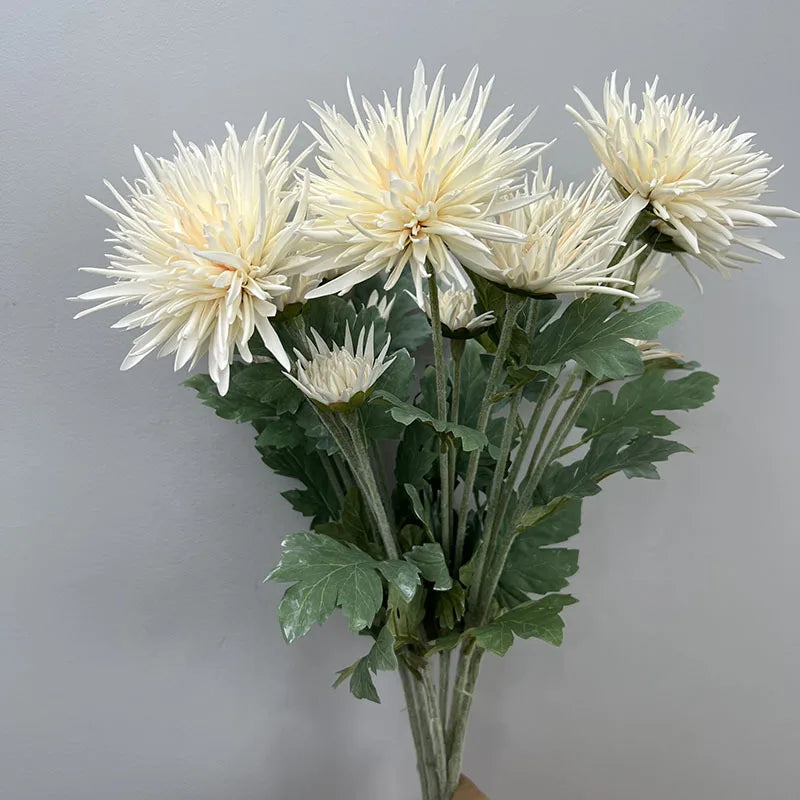 bouquet fleurs artificielles gerbera blanc rouge rose orange décoration intérieure mariage anniversaire minimaliste moderne