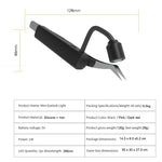 lampe uv led rechargeable noir rose clair clips tweezers intégrés application cils moderne pratique