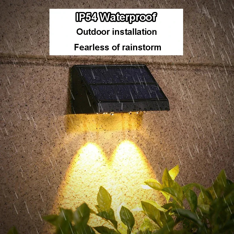 lampe murale solaire contemporaine éclairage extérieur led miroir
