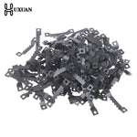 clips fixation métal dents scie noir 100 pièces 200 pièces