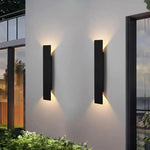 lampe murale moderne noire étanche 18w ip65 led 85265v ip65