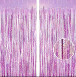 rideau soie franges violet moderne festif anniversaire mariage photomaton 1m 2m