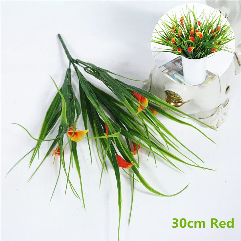 plantes artificielles vertes fleurs simples decoration exterieure intérieure hawaienne modernes minimalistes maison jardin balcon