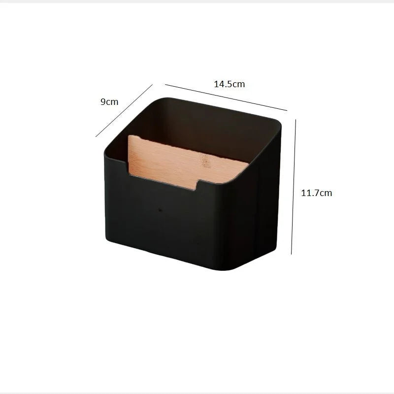 boîte rangement blanc moderne télécommandes lunettes maquillage smartphone cosmétiques organizer plastique rechargeable