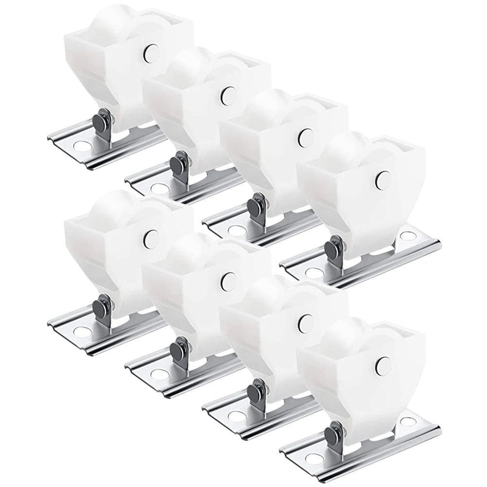 pulley rideau blanc moderne vis fixation accessoire store glissière