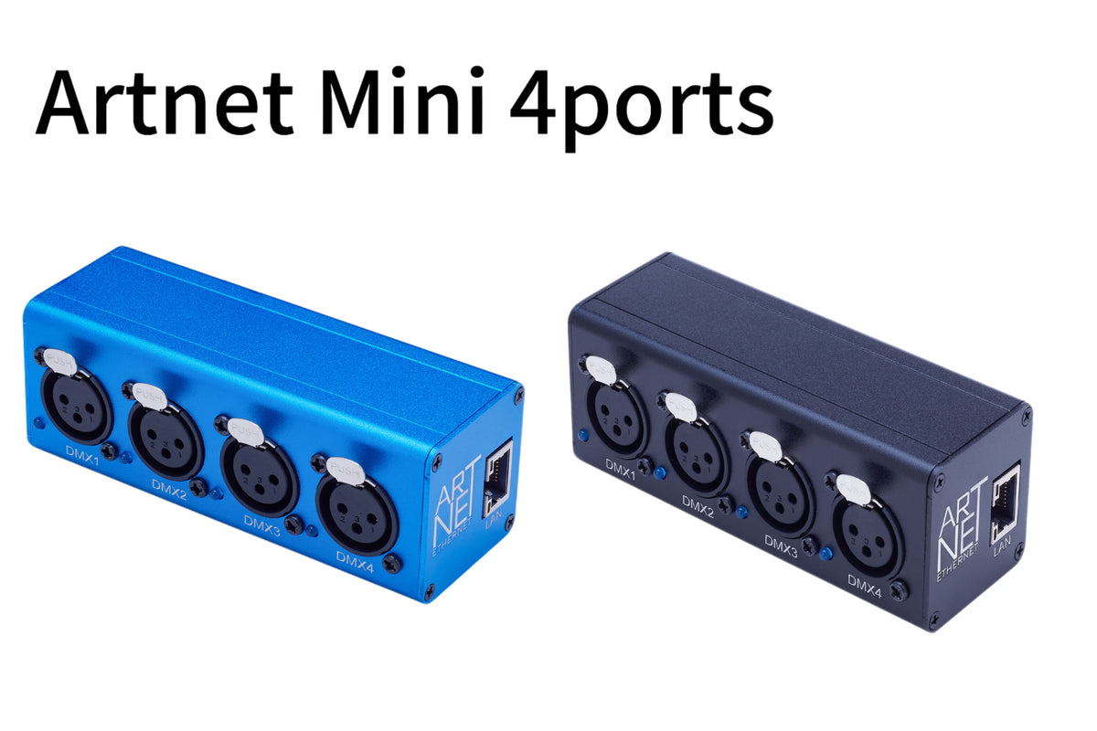 convertisseur réseau ethernet dmx artnet ports rdm boutons controle moderne vis fixations