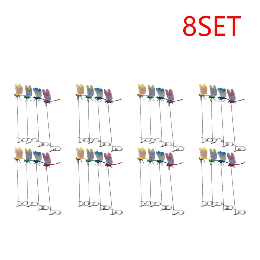 clips dragonfly multicolores imitation insectes decoratifs exterieur clips decoratifs jardin artificiels realistes
