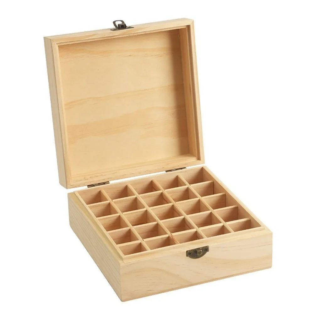 boîte bijoux bois clair 24 compartiments organisation bijoux classique respectueux environnement