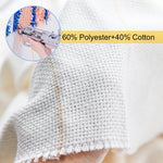tissu polyester coton antidérapant 1m largeur gris clair moderne petits motifs floraux non blanchi
