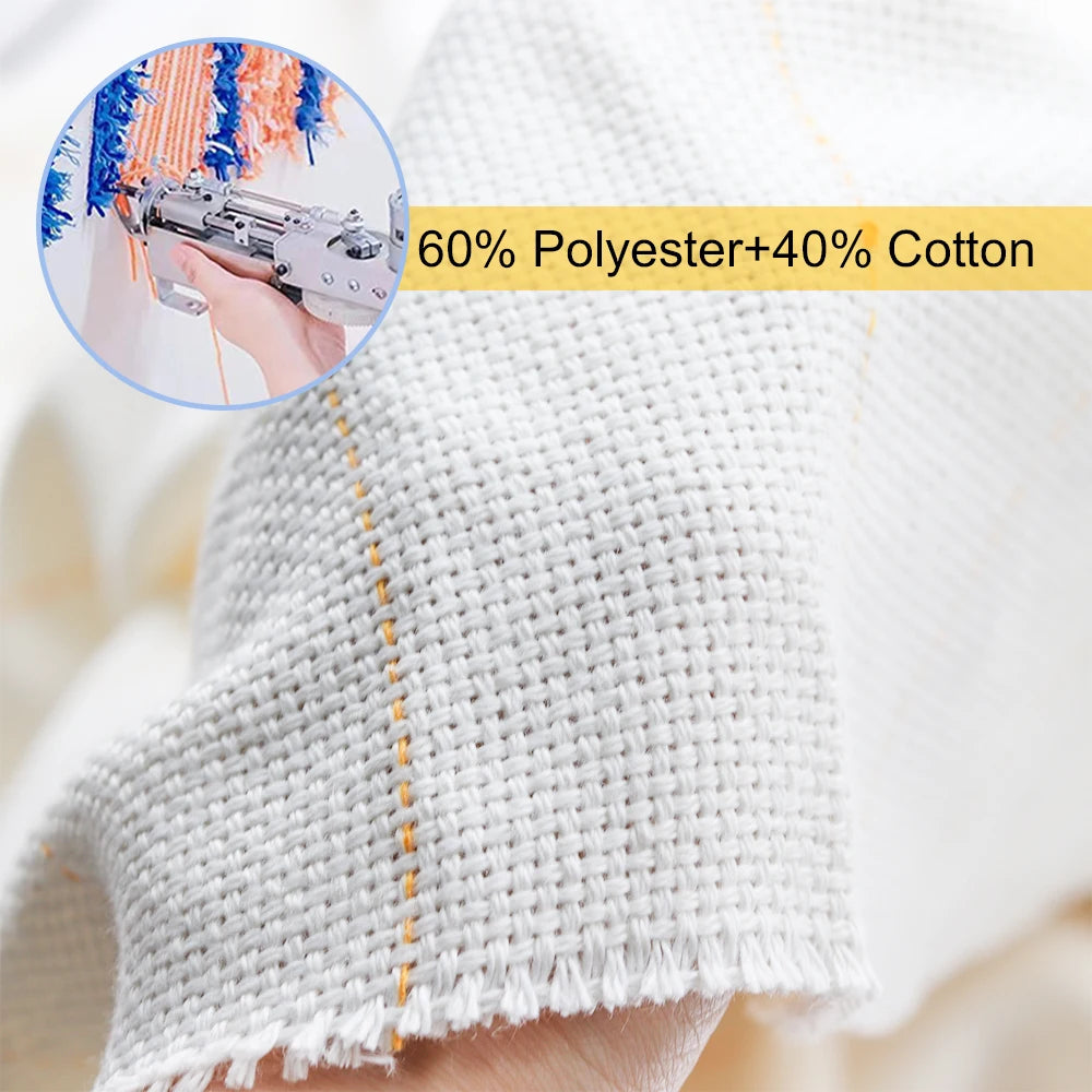 tissu polyester coton antidérapant 1m largeur gris clair moderne petits motifs floraux non blanchi