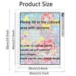 Kit broderie points croisés multicolore tissu coton artisanal peinture maison stickers muraux guides couleurs