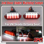 lampe bienvenue porte voiture rouge transparent grille led clips moderne vw golf beetle