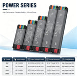 alimentation led 12v 24v 36w 65w 100w 200w transformateur d'éclairage ac/dc moderne noire certifications