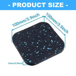 tapis entraînement sportif caoutchouc noir bleu motifs granuleux utilitaire fitness