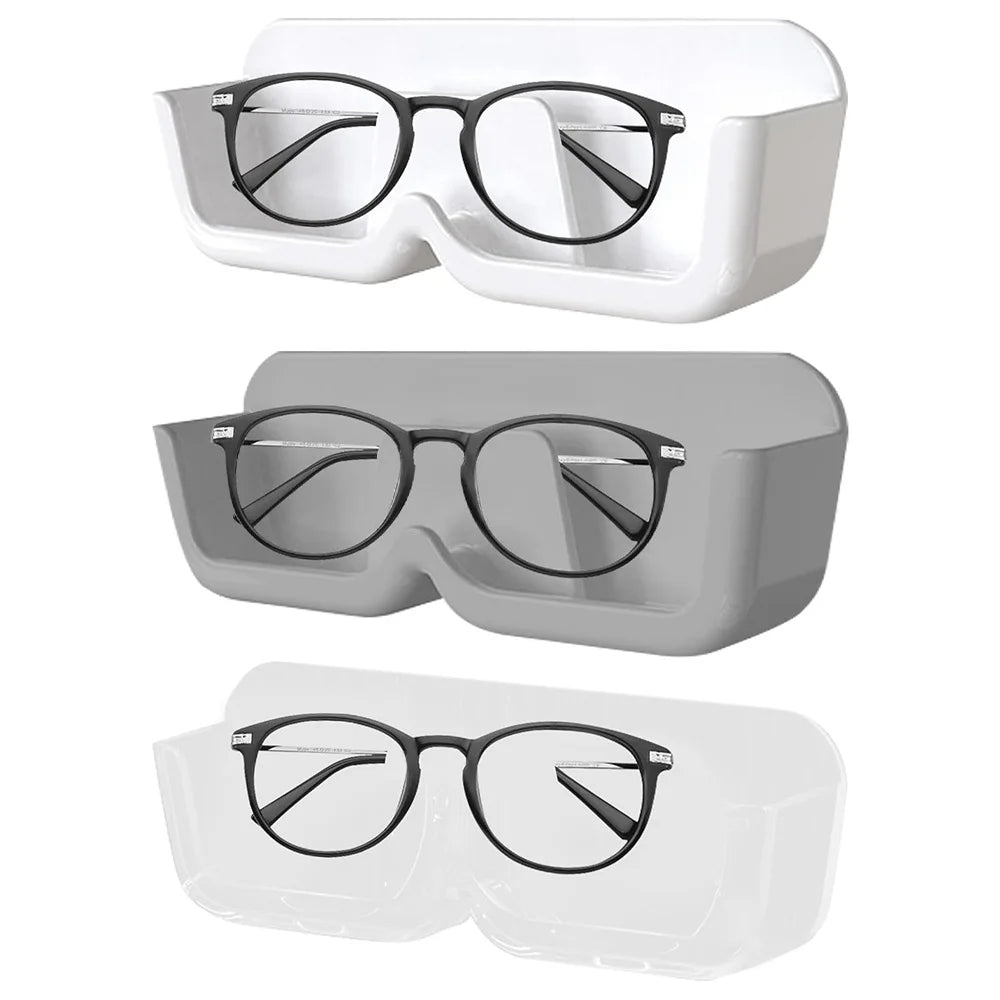 porte lunettes mural moderne blanc gris minimaliste rangement maison supports stockage transparent correcteurs soleil