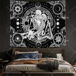 Tenture murale crâne pour chambre à coucher
