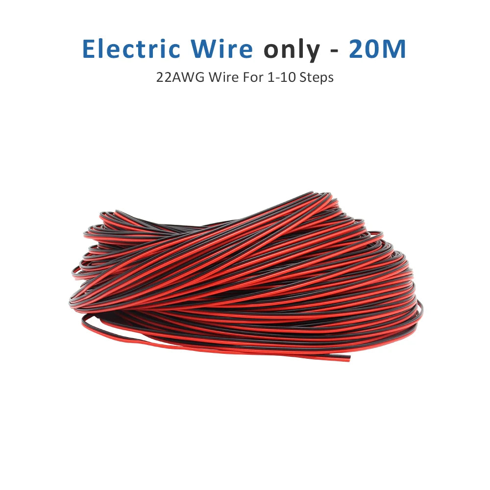 contrôleur d'éclairage escalier détecteur mouvement PIR blanc led strip moderne 12VDC câble affichage oled