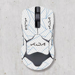 souris gamer antidérapante adhésive caoutchouc graphique moderne noir rouge bleu