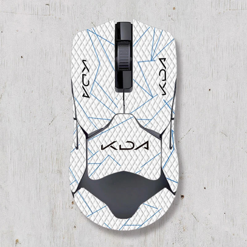 souris gamer antidérapante adhésive caoutchouc graphique moderne noir rouge bleu