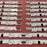bande lumineuse led blanche ronde translucent moderne connecteurs blancs 18 pièces