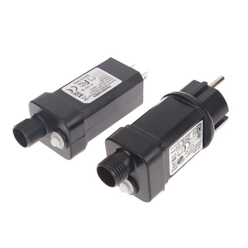 transformateur électrique 24v 6w led noir moderne prise secteur adaptateur commutateur ip44 étanche
