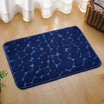 tapis bain gris moderne texture galets absorbant antidérapant 25x40 25x60 25x80 25x90
