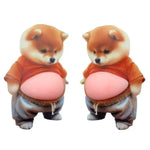 aimants réfrigérateur dessin animé chien chat orange gris rose mignon cartoon