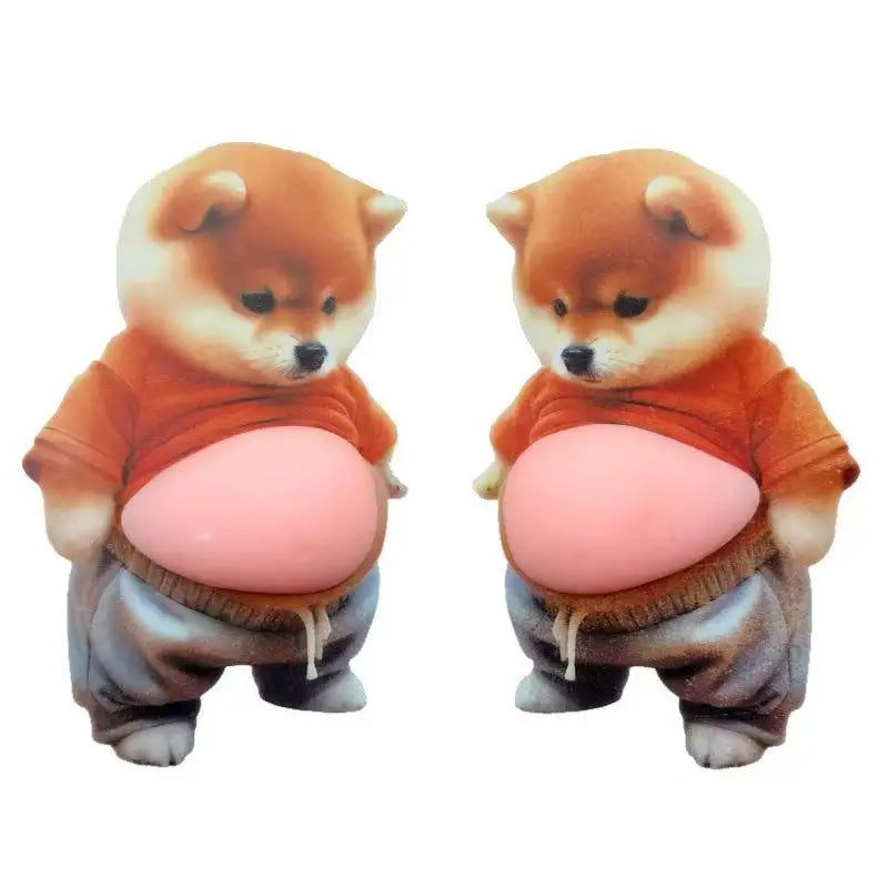 aimants réfrigérateur dessin animé chien chat orange gris rose mignon cartoon