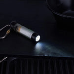 lampe poche portable clipser chapeau rechargeable noir transparent moderne minimaliste