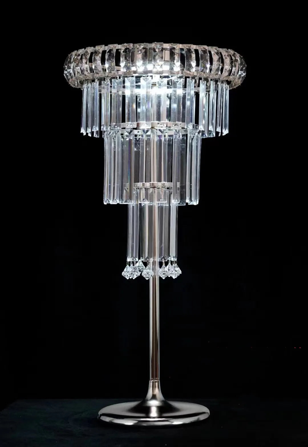 vase cristal transparent argenté moderne décoration anniversaire mariage événement festive