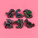 épingles broches dinosaures pop art couleurs vives accessoires cosplay bijouterie décoration sacs dos