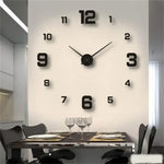 horloge murale luminose décollable chiffres brillants moderne minimalisteintérieur chambre salon