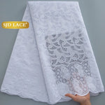 dentelle blanche florale opaques classique mariage fête yards haute qualité